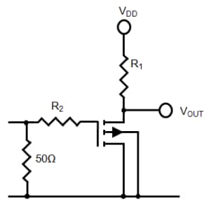 Application Circuit Diagram - Linear Integrated Systems 3N163 P-Channel Enhancement Mode MOSFETs